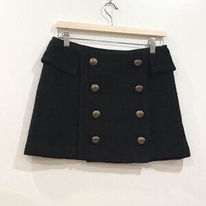 Mini Skirt Wool, Black, Nanette Lapore, Size 4